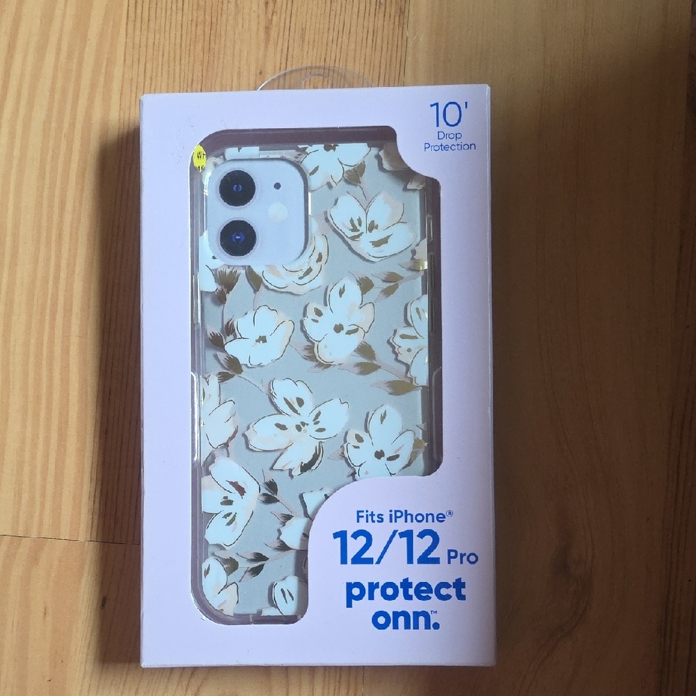 On Running Floral iPhone 12/12 Pro Case - Cream and Gold